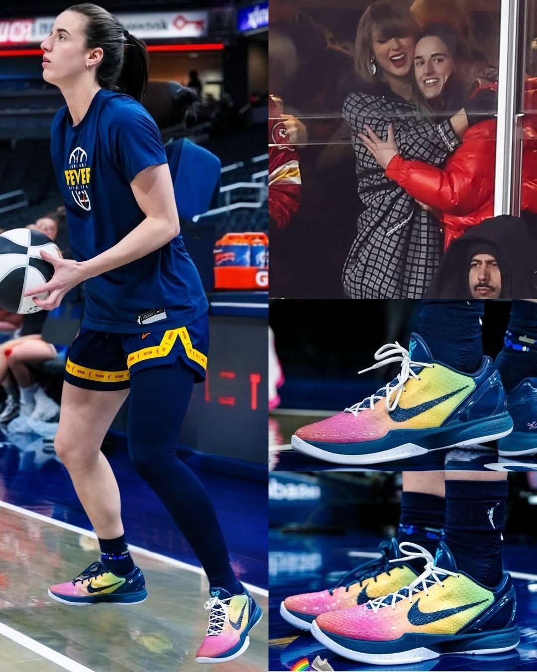 从球场到演唱会!这双彩虹Kobe 6,藏着凯特琳·克拉克的双份信仰